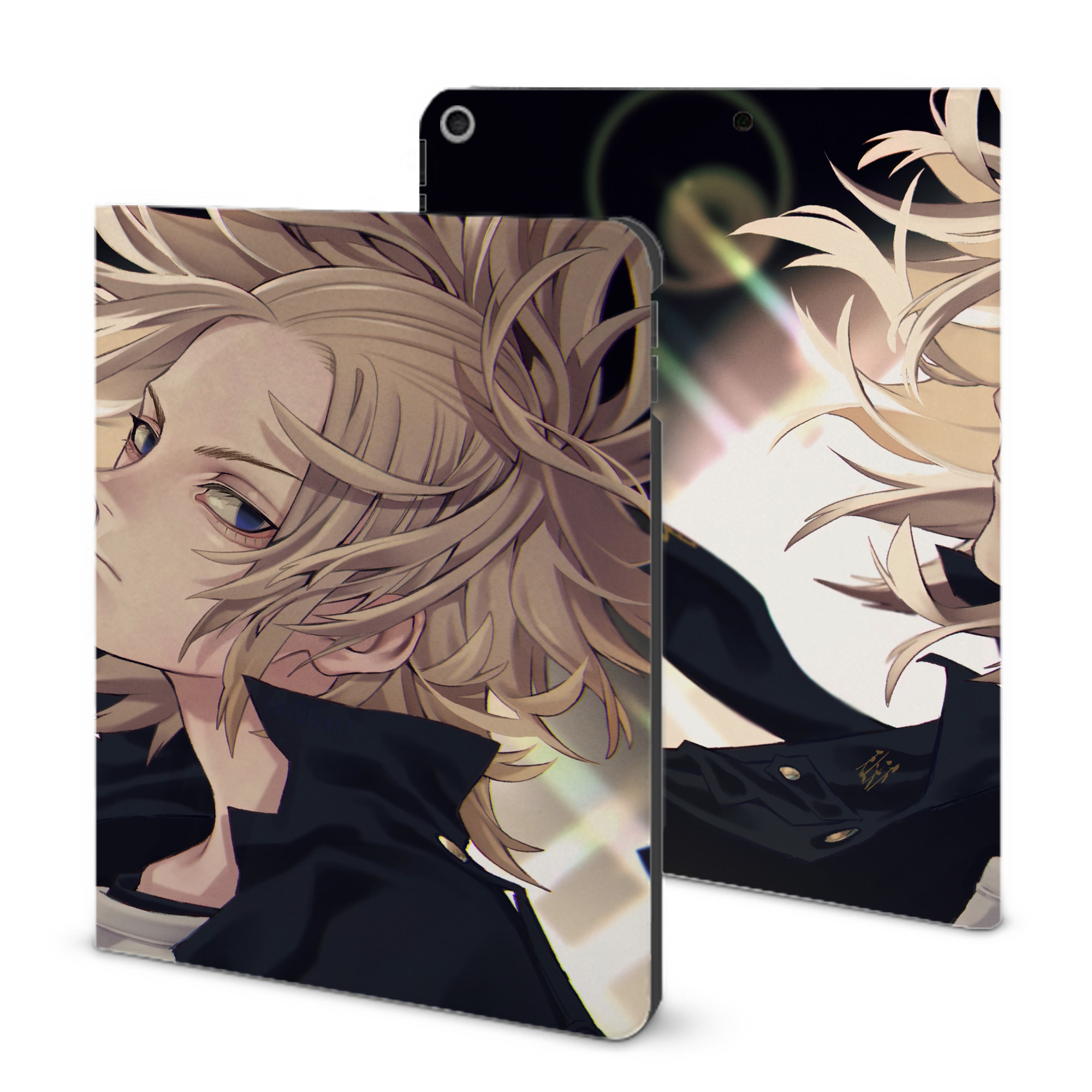 （画像用） 東京リベンジャーズ Tokyo Revengers IPad ケース ブック型 PUレザー TPU 耐衝撃 軽量 薄型 ペン収納なし 全面保護 IPad 各モデル対応